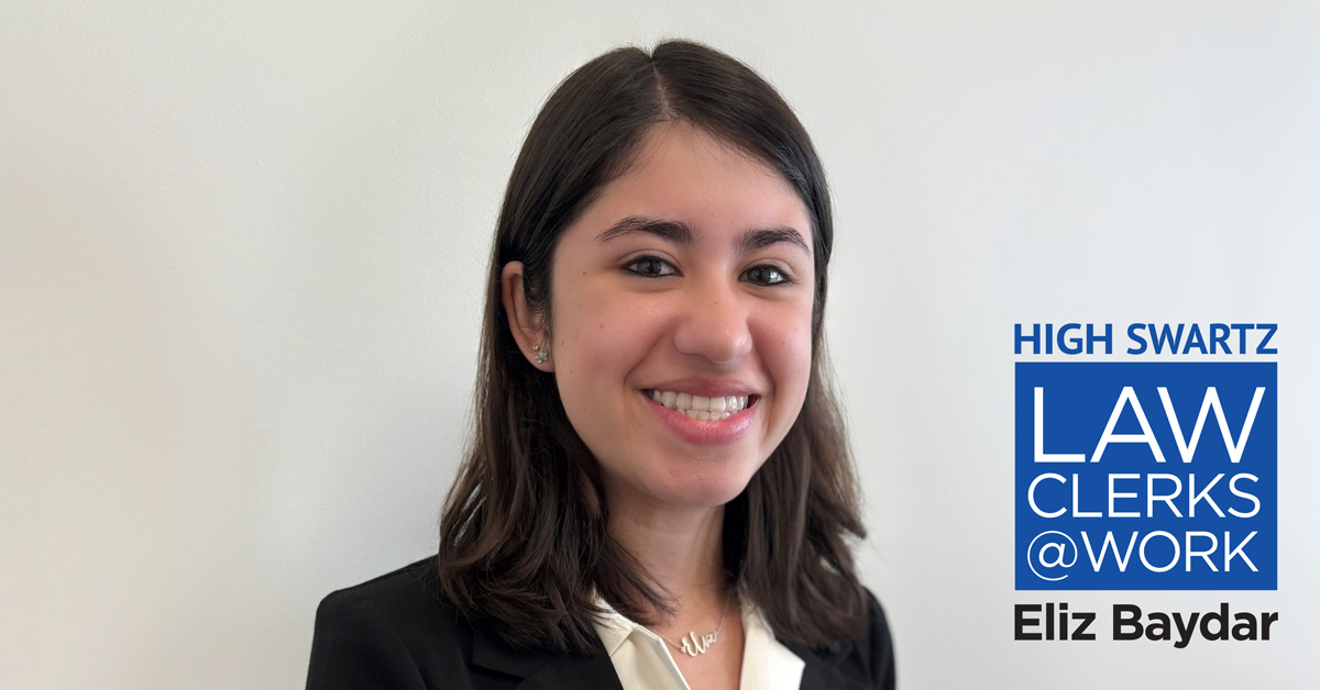 Eliz Baydar | High Swartz LLP Law Clerk | Montgomery County PA
